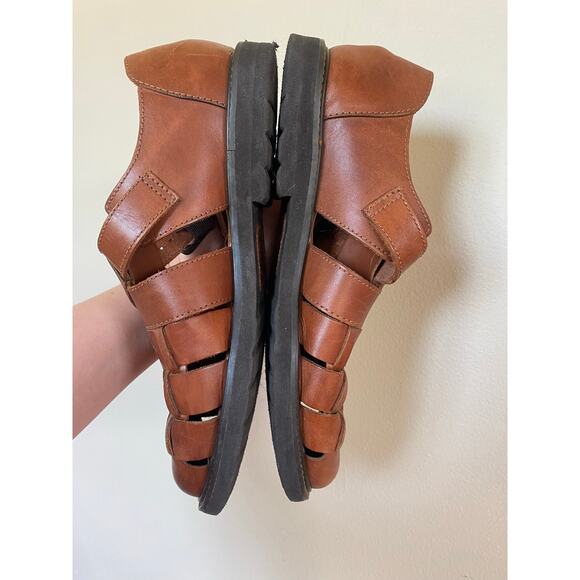 Florsheim brown leather braided fisherman sandals size 10 main image 5